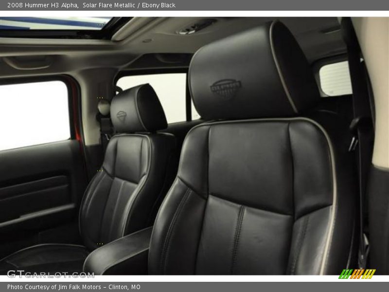 Solar Flare Metallic / Ebony Black 2008 Hummer H3 Alpha