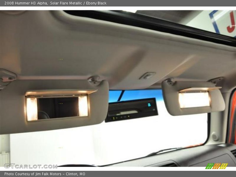 Solar Flare Metallic / Ebony Black 2008 Hummer H3 Alpha