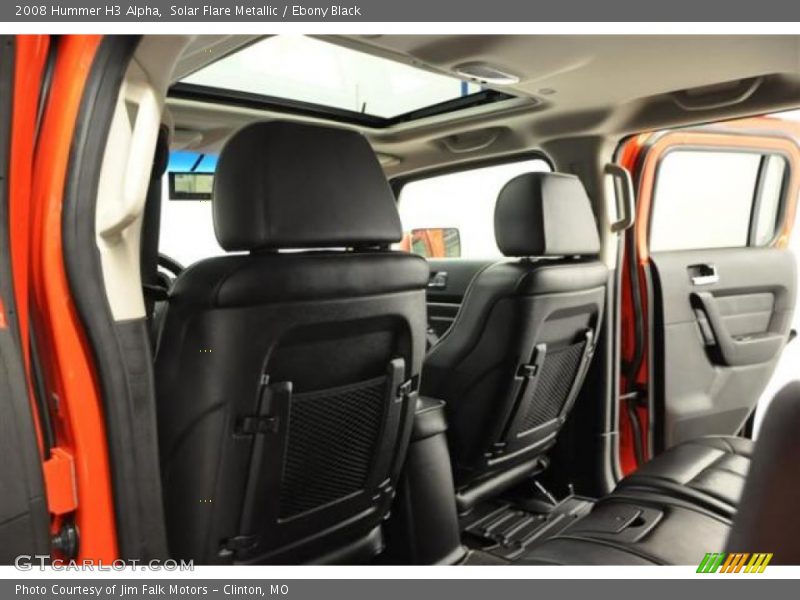 Solar Flare Metallic / Ebony Black 2008 Hummer H3 Alpha