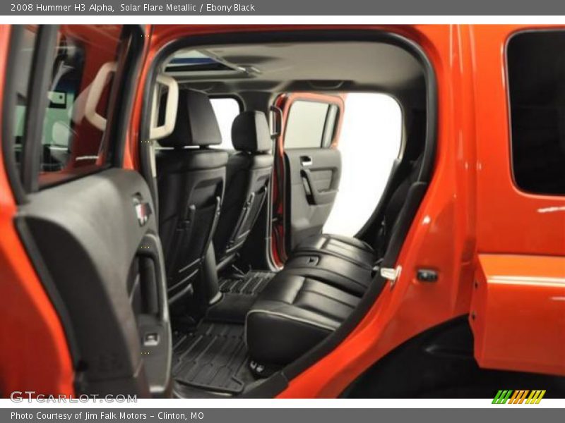 Solar Flare Metallic / Ebony Black 2008 Hummer H3 Alpha