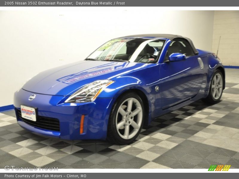 Daytona Blue Metallic / Frost 2005 Nissan 350Z Enthusiast Roadster