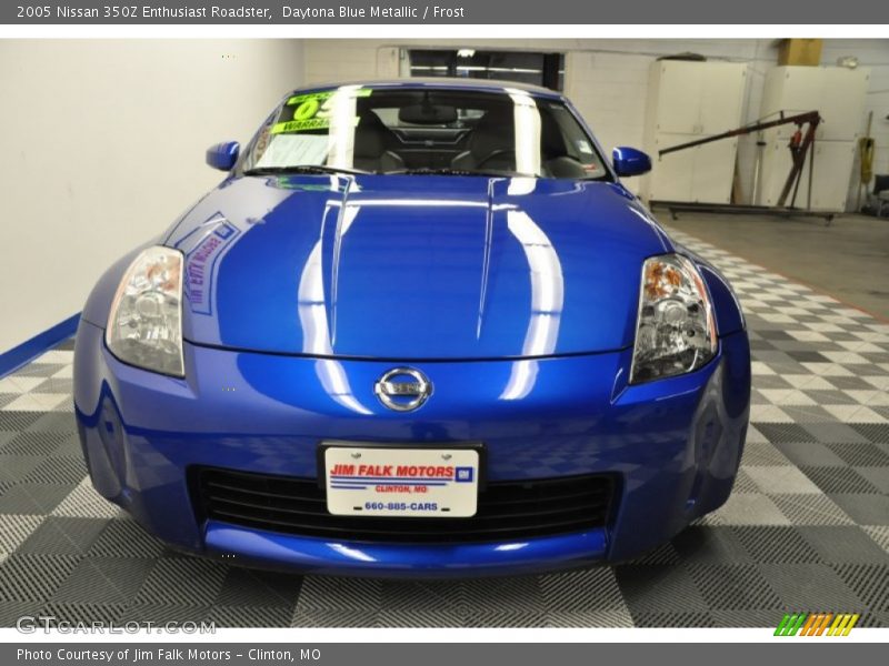 Daytona Blue Metallic / Frost 2005 Nissan 350Z Enthusiast Roadster