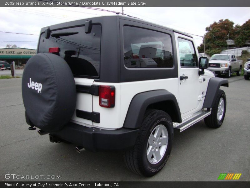 Stone White / Dark Slate Gray/Medium Slate Gray 2009 Jeep Wrangler X 4x4