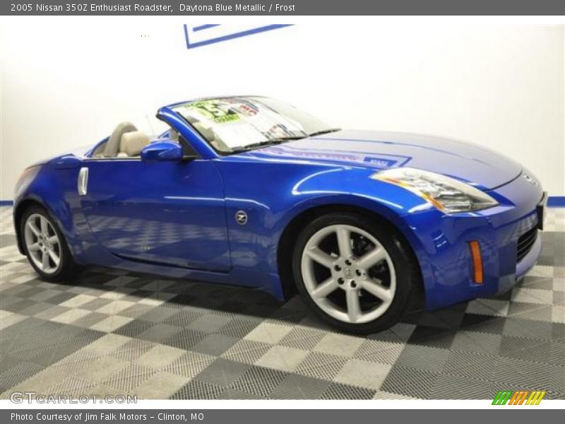 Daytona Blue Metallic / Frost 2005 Nissan 350Z Enthusiast Roadster
