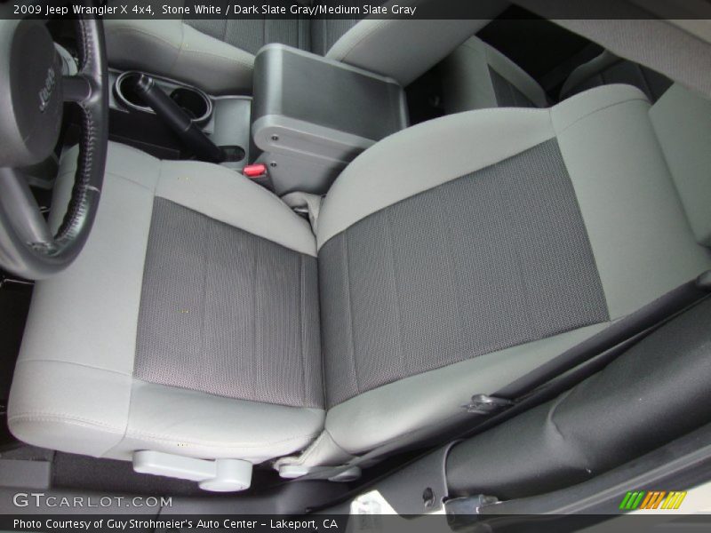 Stone White / Dark Slate Gray/Medium Slate Gray 2009 Jeep Wrangler X 4x4