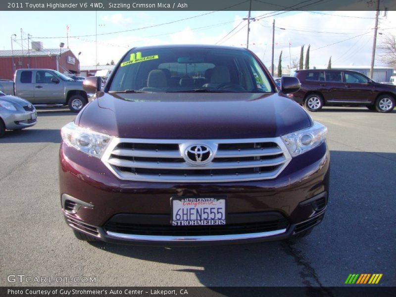 Sizzling Crimson Mica / Ash 2011 Toyota Highlander V6 4WD