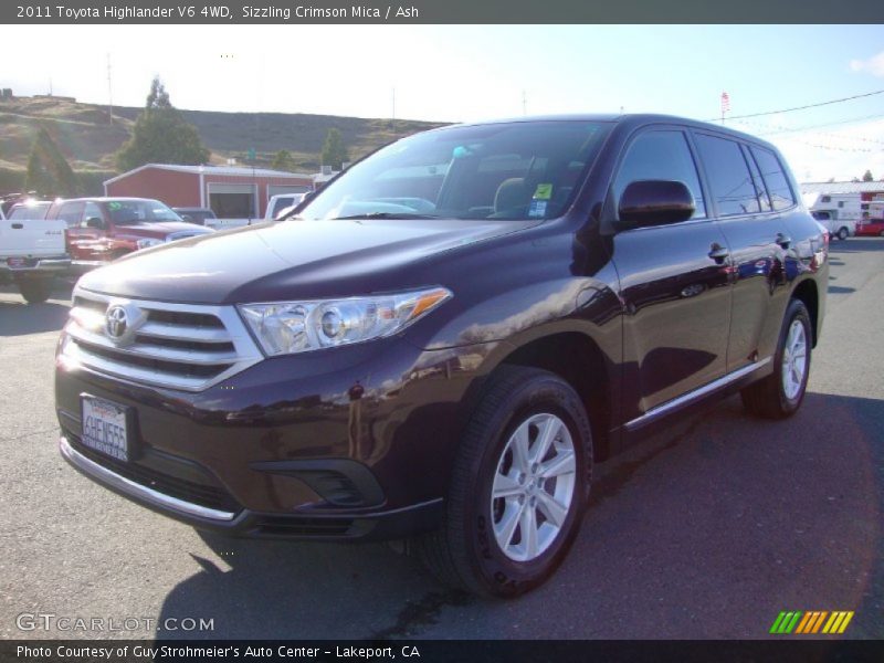 Sizzling Crimson Mica / Ash 2011 Toyota Highlander V6 4WD
