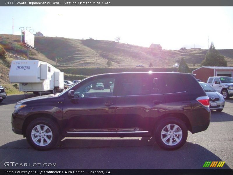 Sizzling Crimson Mica / Ash 2011 Toyota Highlander V6 4WD