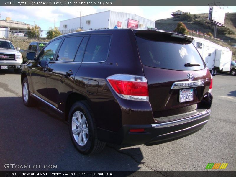 Sizzling Crimson Mica / Ash 2011 Toyota Highlander V6 4WD