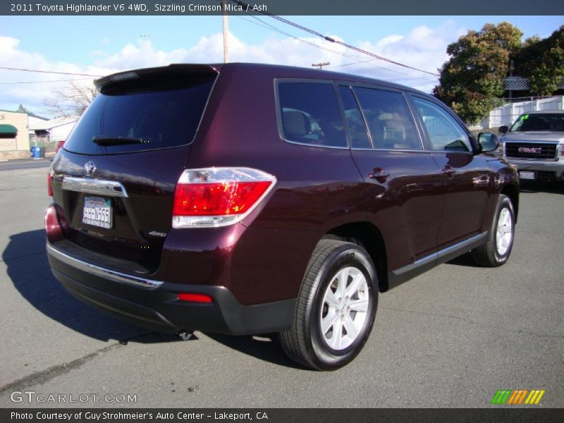 Sizzling Crimson Mica / Ash 2011 Toyota Highlander V6 4WD