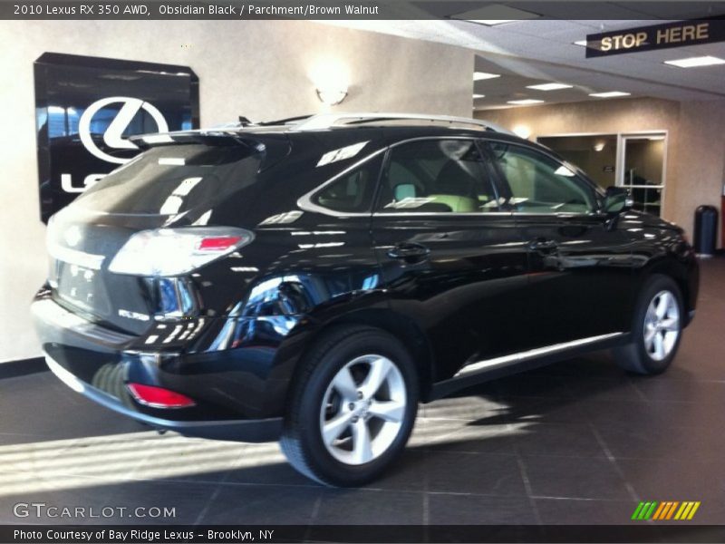 Obsidian Black / Parchment/Brown Walnut 2010 Lexus RX 350 AWD