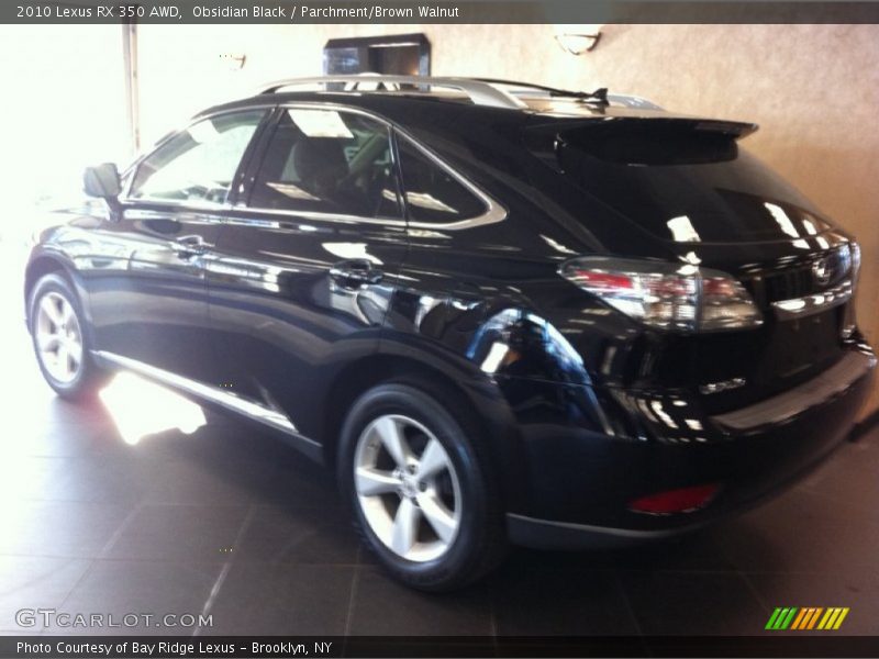 Obsidian Black / Parchment/Brown Walnut 2010 Lexus RX 350 AWD