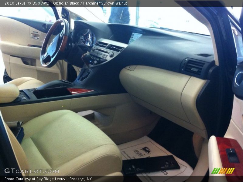 Obsidian Black / Parchment/Brown Walnut 2010 Lexus RX 350 AWD