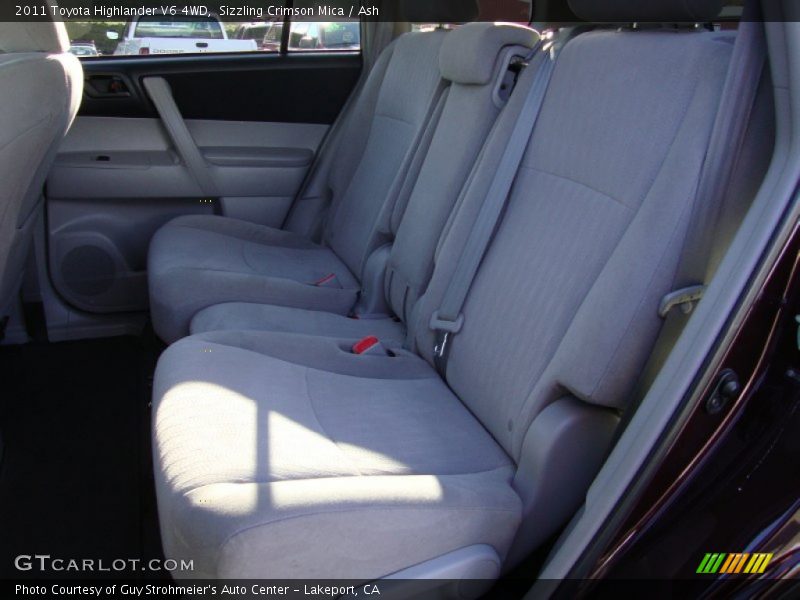 Rear Seat of 2011 Highlander V6 4WD