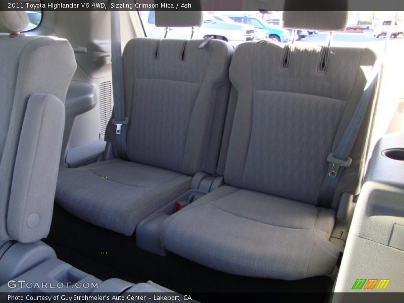 Rear Seat of 2011 Highlander V6 4WD