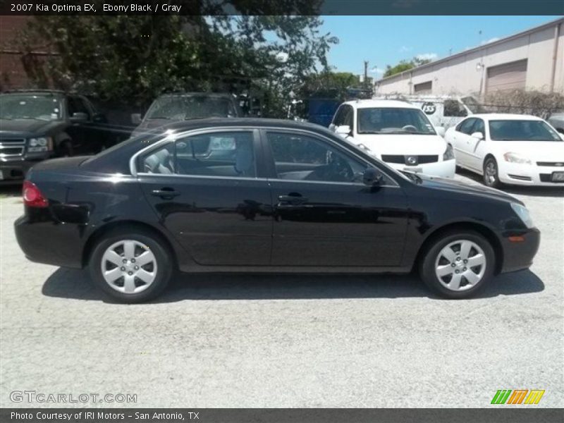Ebony Black / Gray 2007 Kia Optima EX