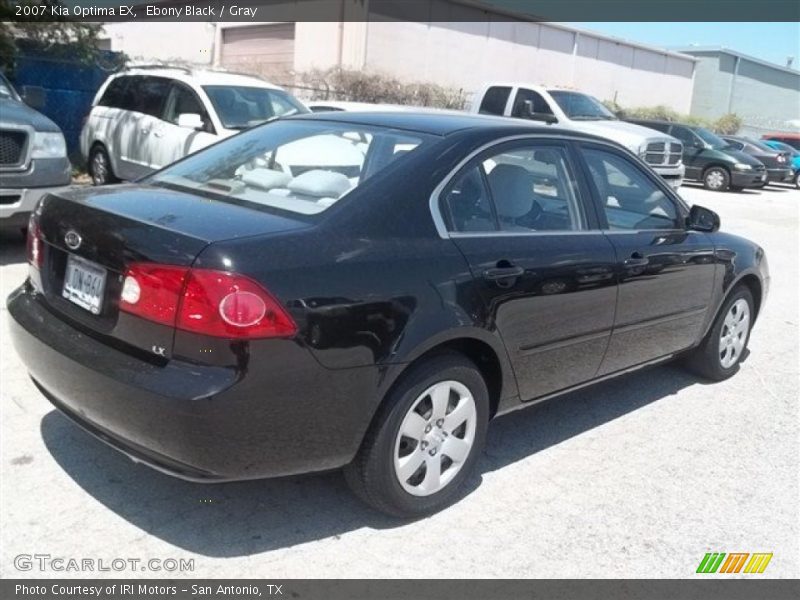 Ebony Black / Gray 2007 Kia Optima EX