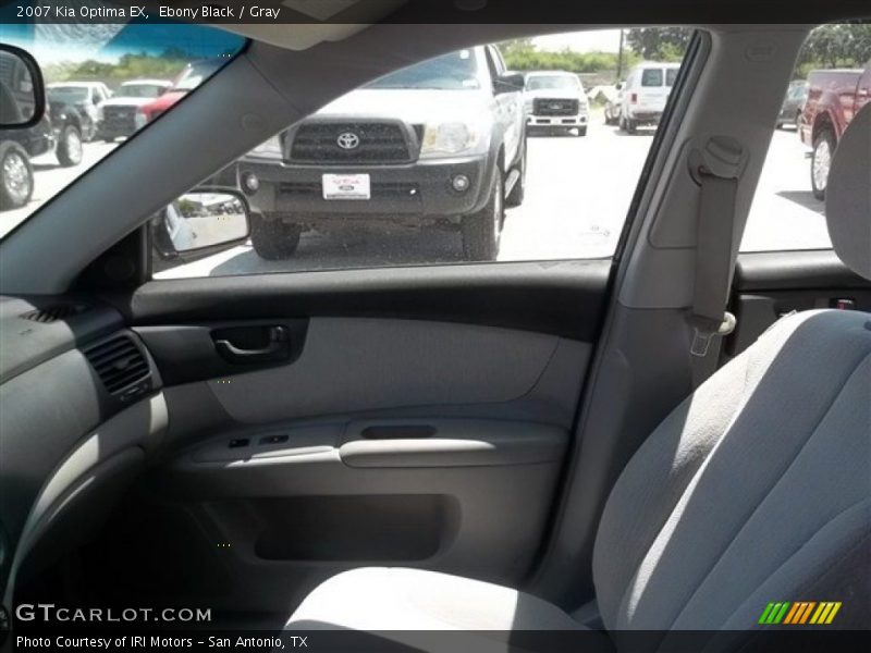 Ebony Black / Gray 2007 Kia Optima EX