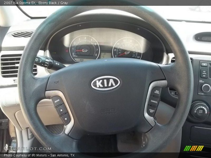 Ebony Black / Gray 2007 Kia Optima EX