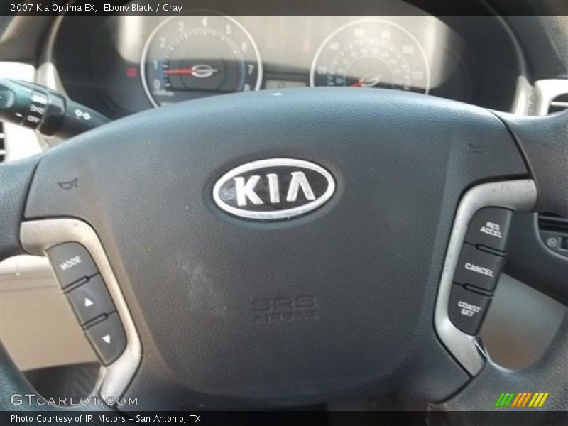 Ebony Black / Gray 2007 Kia Optima EX