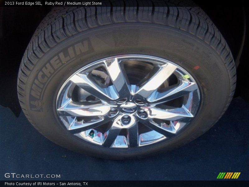 Ruby Red / Medium Light Stone 2013 Ford Edge SEL
