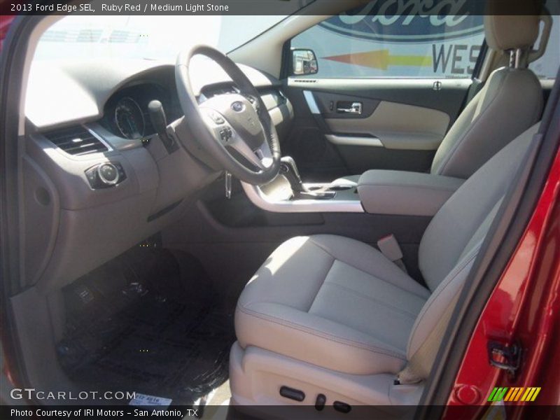 Ruby Red / Medium Light Stone 2013 Ford Edge SEL
