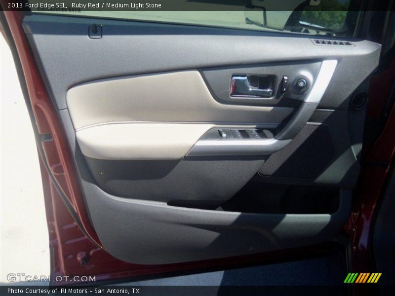 Ruby Red / Medium Light Stone 2013 Ford Edge SEL
