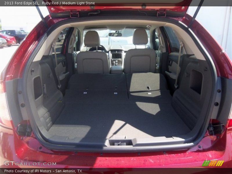 Ruby Red / Medium Light Stone 2013 Ford Edge SEL