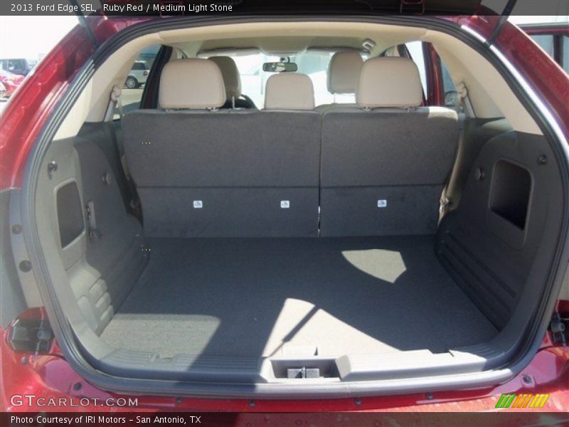 Ruby Red / Medium Light Stone 2013 Ford Edge SEL