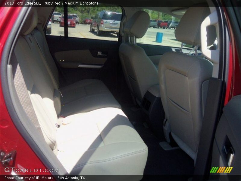Ruby Red / Medium Light Stone 2013 Ford Edge SEL