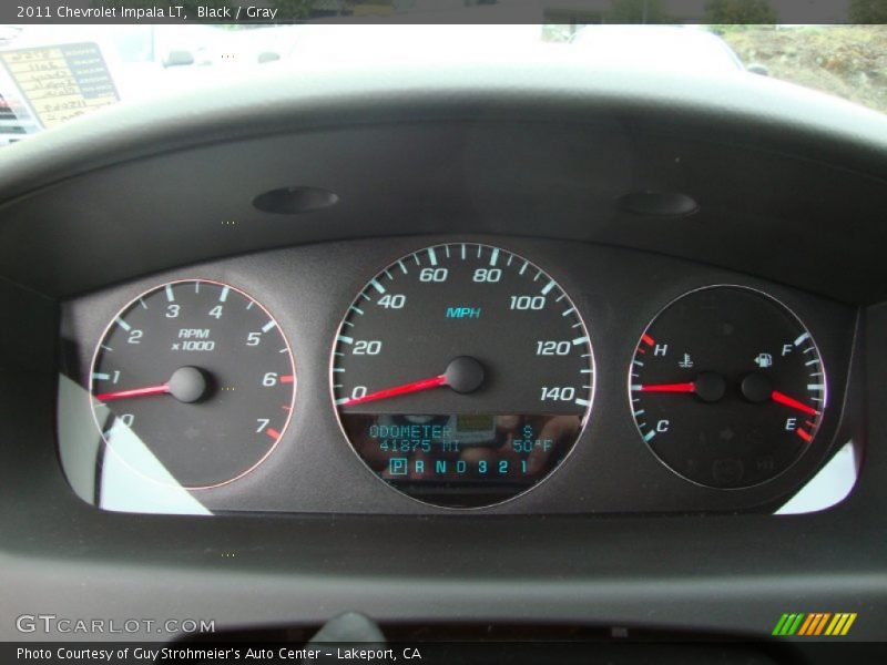 Black / Gray 2011 Chevrolet Impala LT