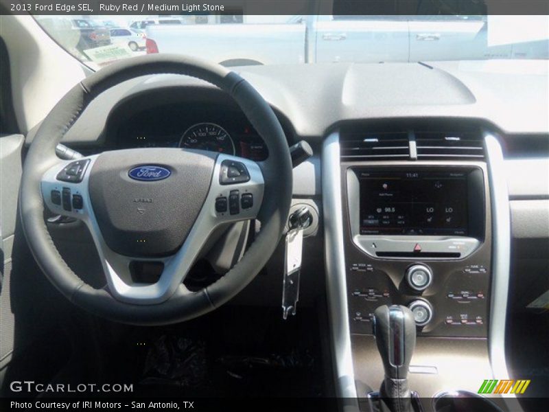 Ruby Red / Medium Light Stone 2013 Ford Edge SEL