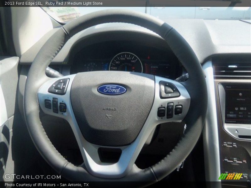 Ruby Red / Medium Light Stone 2013 Ford Edge SEL