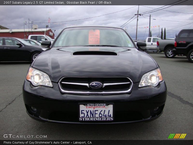 Obsidian Black Pearl / Off-Black 2007 Subaru Legacy 2.5 GT Limited Sedan