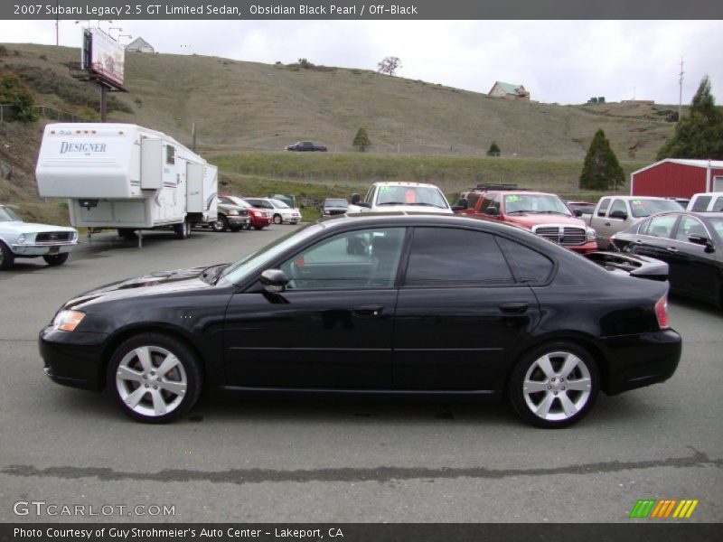 Obsidian Black Pearl / Off-Black 2007 Subaru Legacy 2.5 GT Limited Sedan