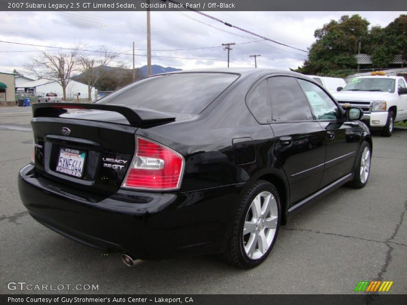 Obsidian Black Pearl / Off-Black 2007 Subaru Legacy 2.5 GT Limited Sedan