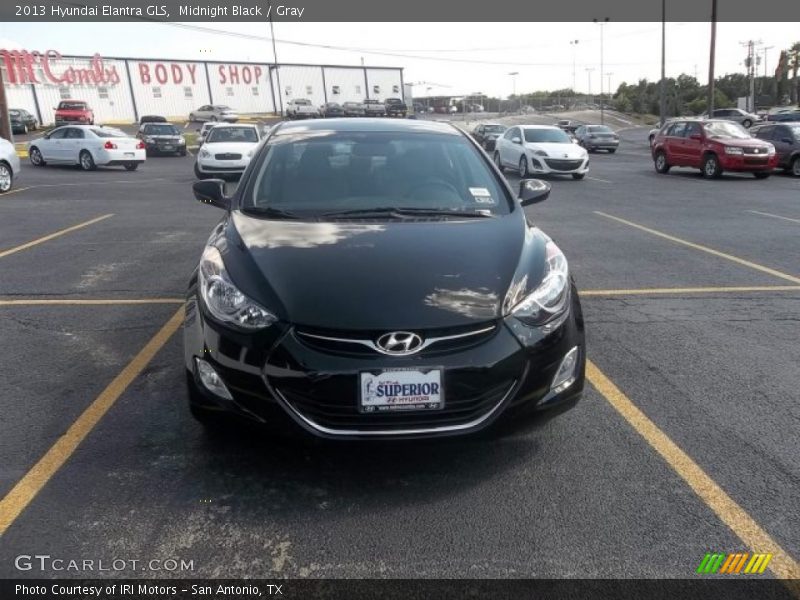 Midnight Black / Gray 2013 Hyundai Elantra GLS