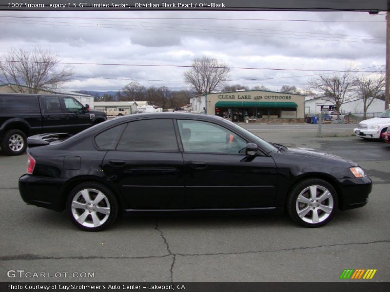 Obsidian Black Pearl / Off-Black 2007 Subaru Legacy 2.5 GT Limited Sedan