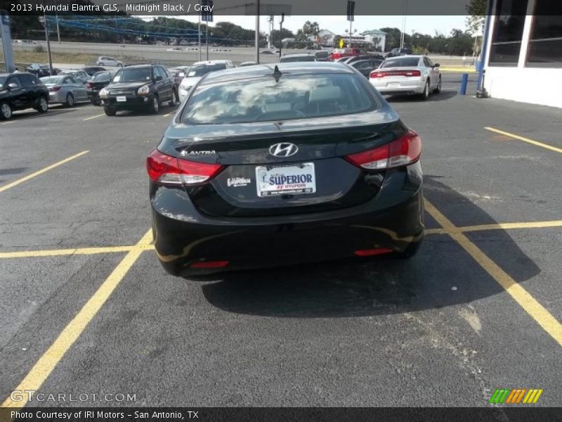 Midnight Black / Gray 2013 Hyundai Elantra GLS