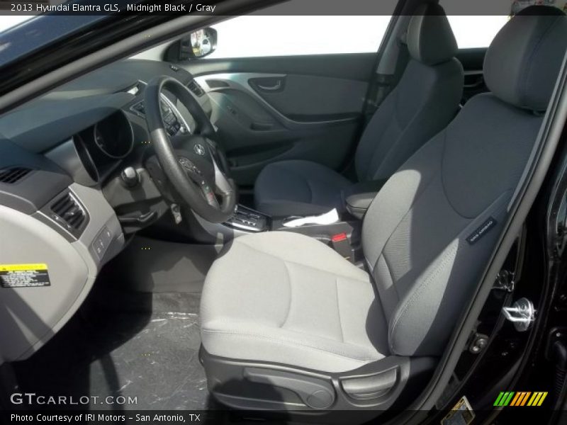 Midnight Black / Gray 2013 Hyundai Elantra GLS