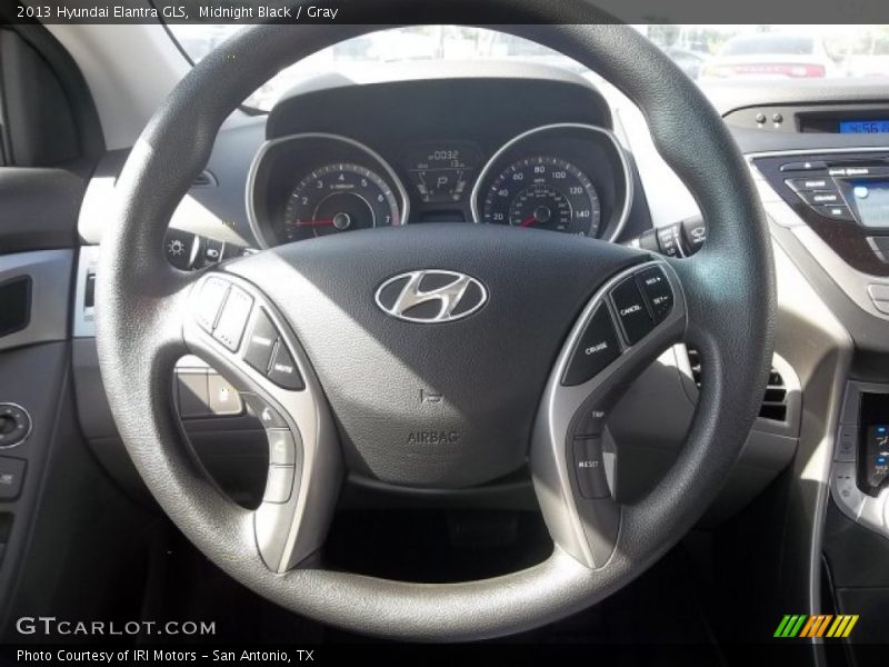 Midnight Black / Gray 2013 Hyundai Elantra GLS