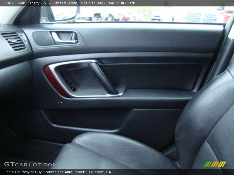 Obsidian Black Pearl / Off-Black 2007 Subaru Legacy 2.5 GT Limited Sedan