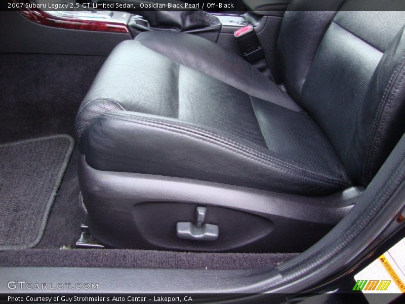 Obsidian Black Pearl / Off-Black 2007 Subaru Legacy 2.5 GT Limited Sedan