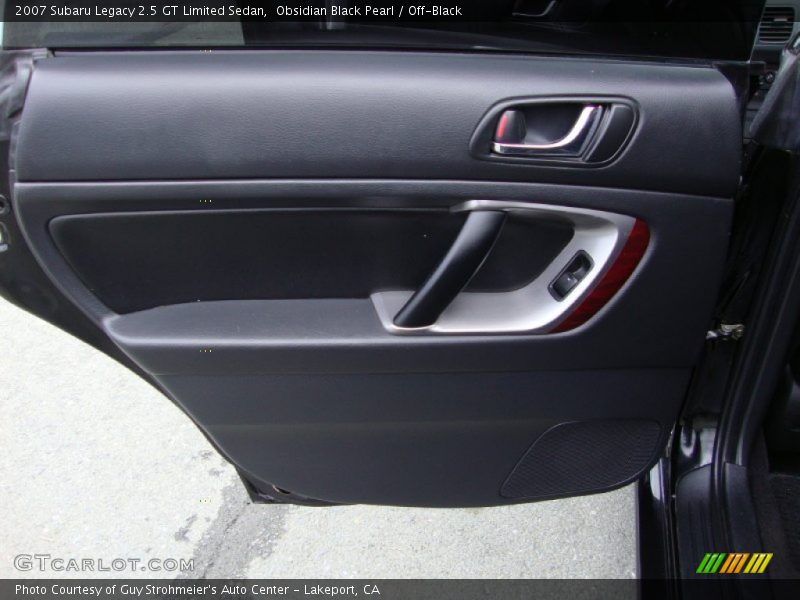 Obsidian Black Pearl / Off-Black 2007 Subaru Legacy 2.5 GT Limited Sedan