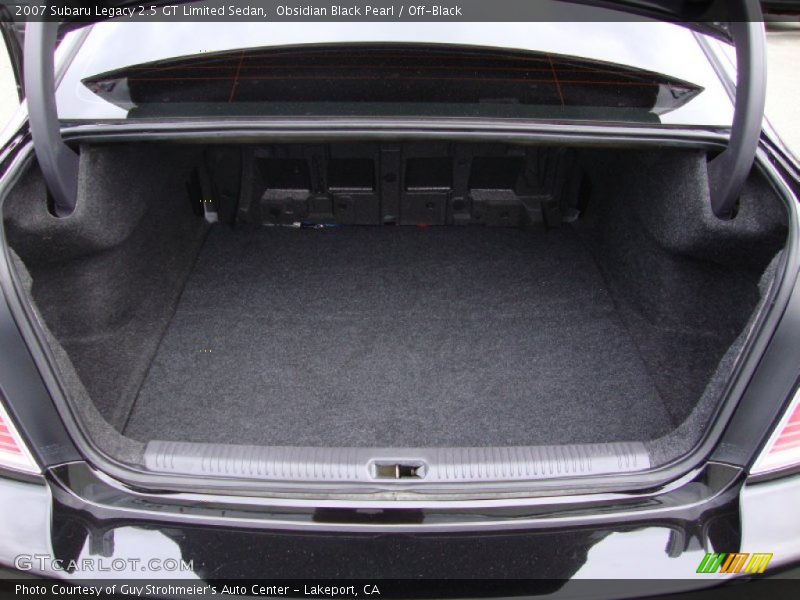 Obsidian Black Pearl / Off-Black 2007 Subaru Legacy 2.5 GT Limited Sedan