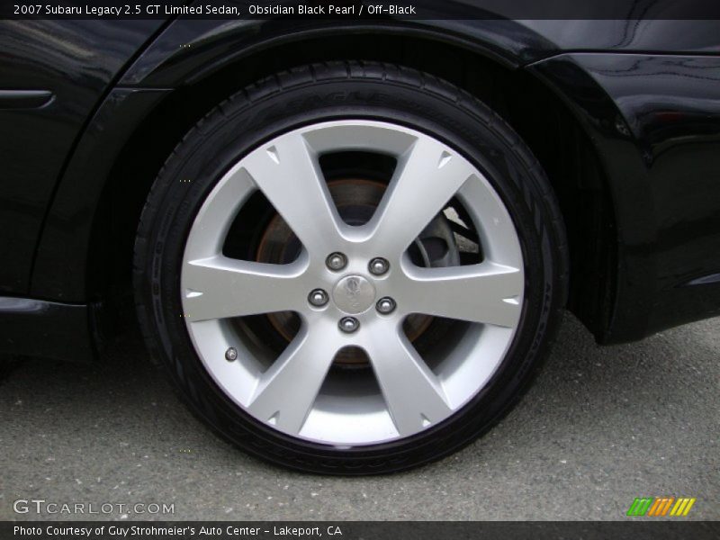 Obsidian Black Pearl / Off-Black 2007 Subaru Legacy 2.5 GT Limited Sedan