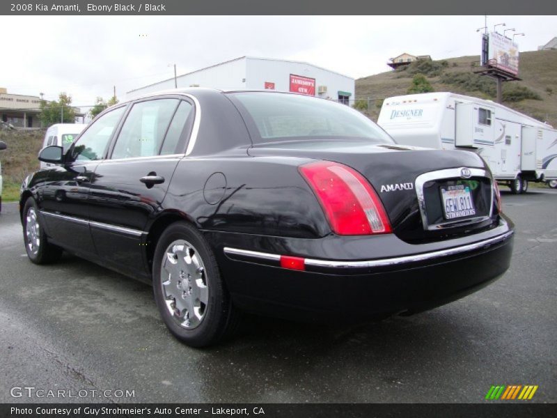 Ebony Black / Black 2008 Kia Amanti