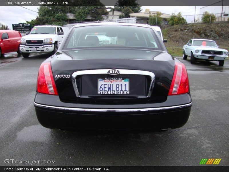 Ebony Black / Black 2008 Kia Amanti