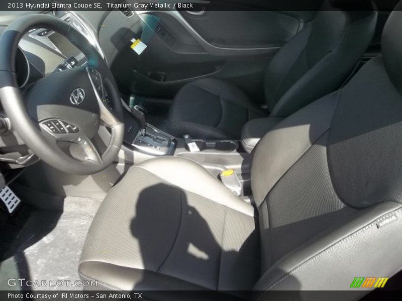 Titanium Gray Metallic / Black 2013 Hyundai Elantra Coupe SE