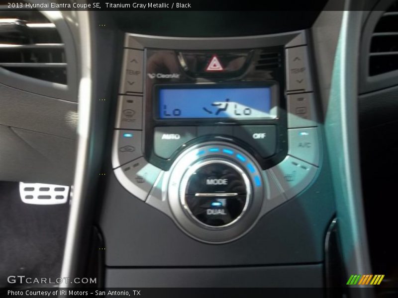Titanium Gray Metallic / Black 2013 Hyundai Elantra Coupe SE